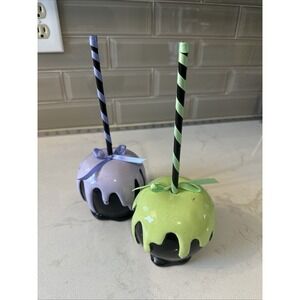 Disney (like) Poisoned Candy Apple Halloween sweet treat‎ set Of Two